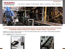 Tablet Screenshot of modernaluminum.com